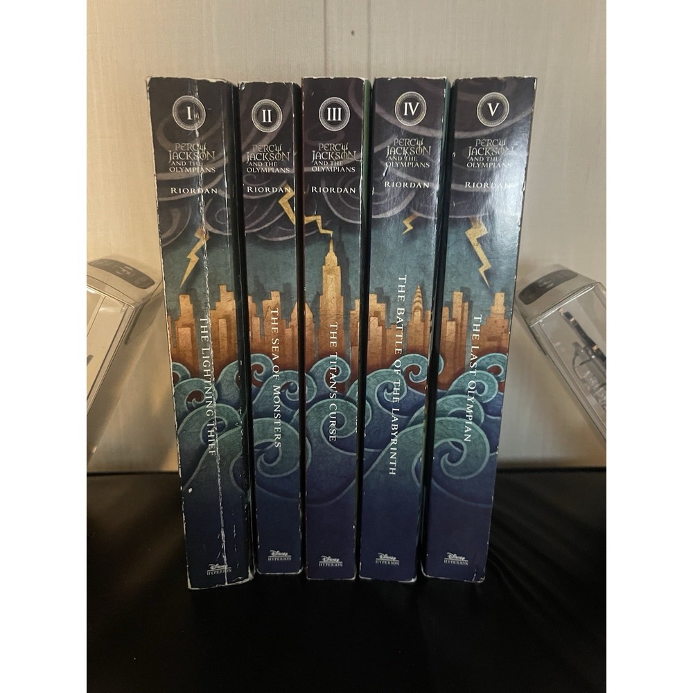 Percy Jackson and the Olympians 5 Book Paperback Set 1-5 by Rick Riordan